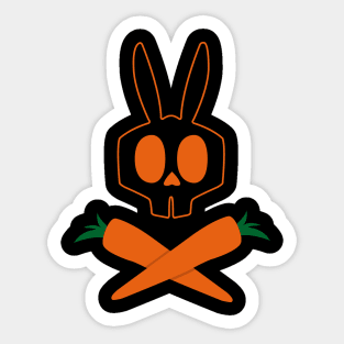 Skull Bunny Sticker